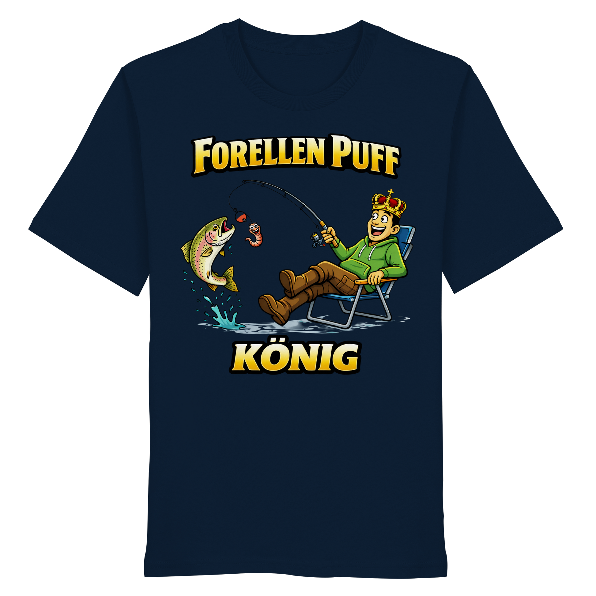 Forellen Puff König - Premium Shirt