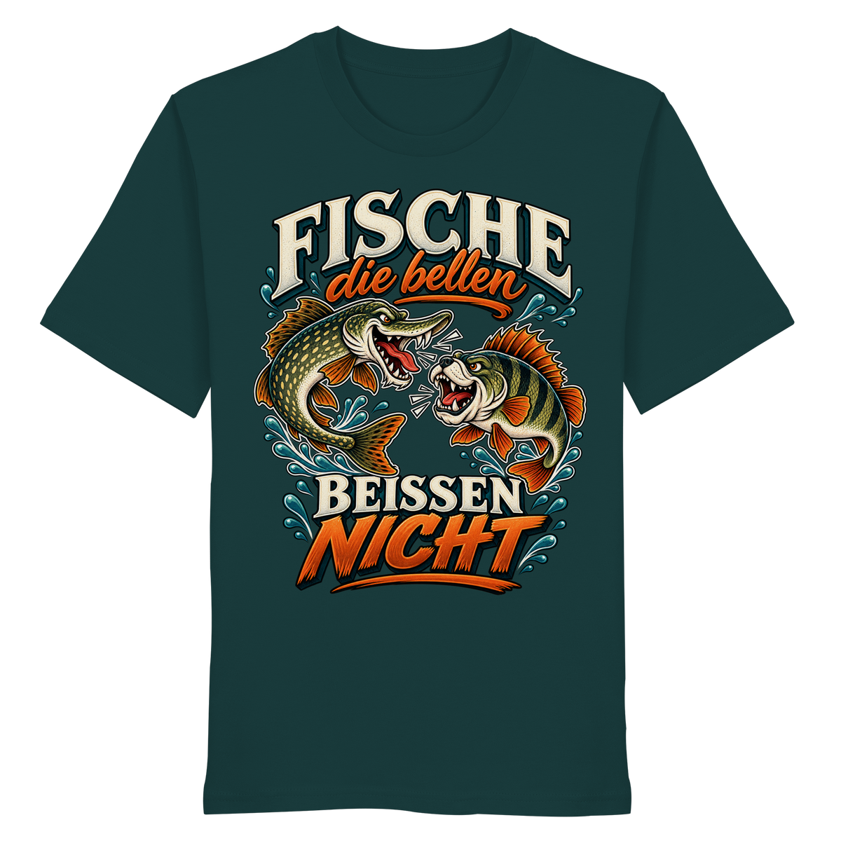 Fische die Bellen - Premium-Shirt