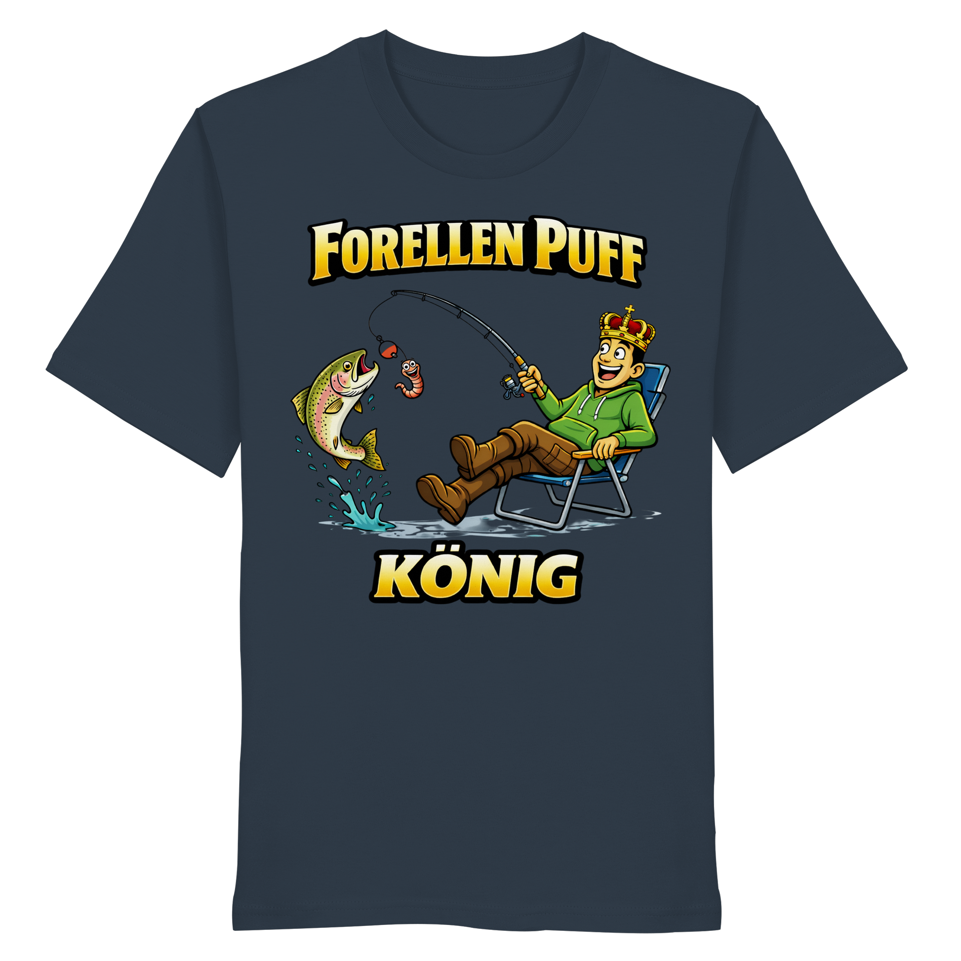 Forellen Puff König - Premium Shirt