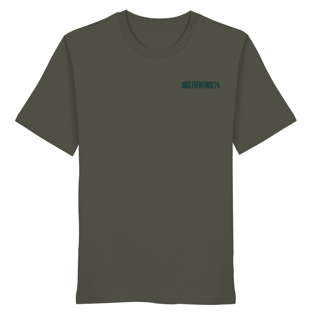 Anglerfreunde24 Logo Grün - Premium Shirt