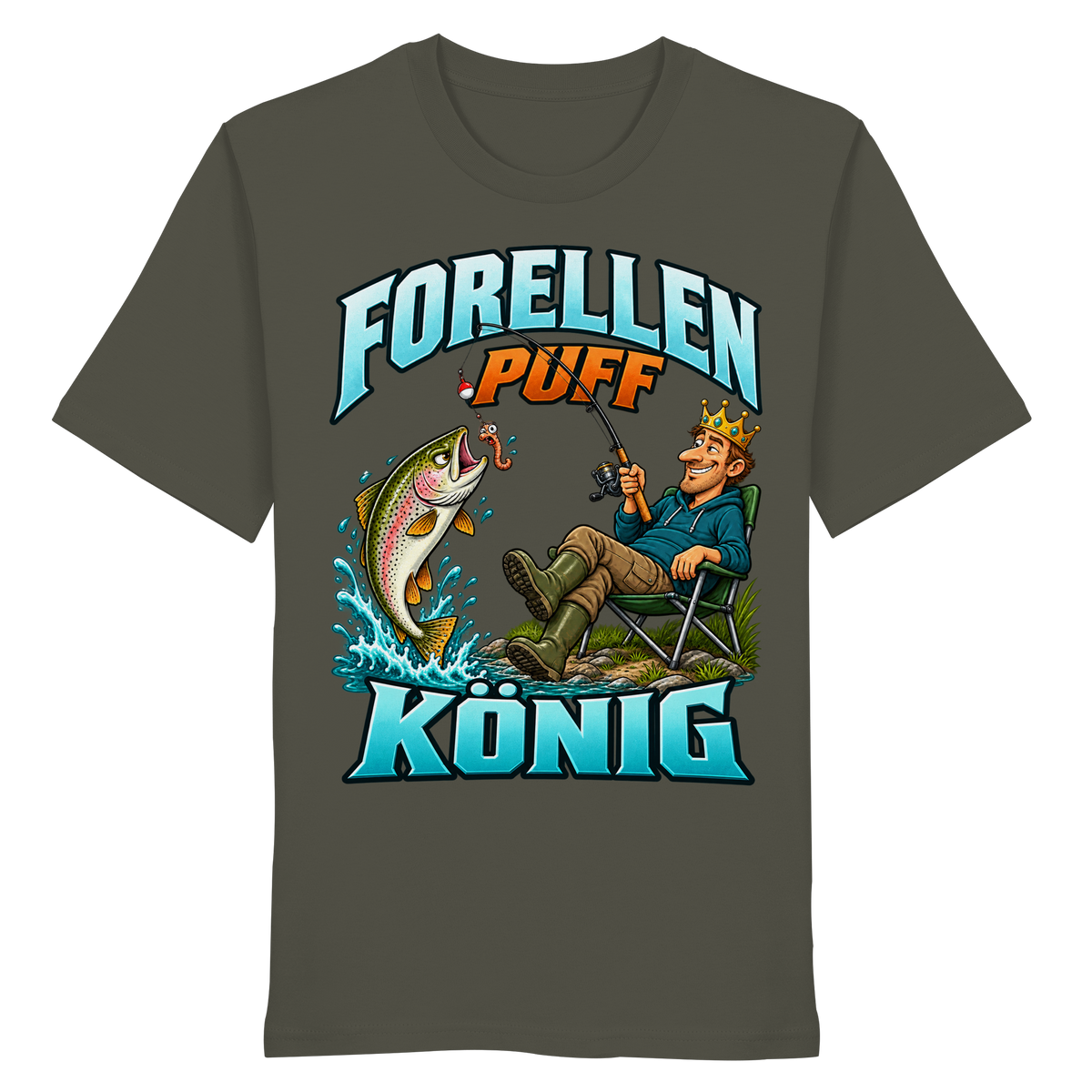 Forellen Puff König - Premium-Shirt