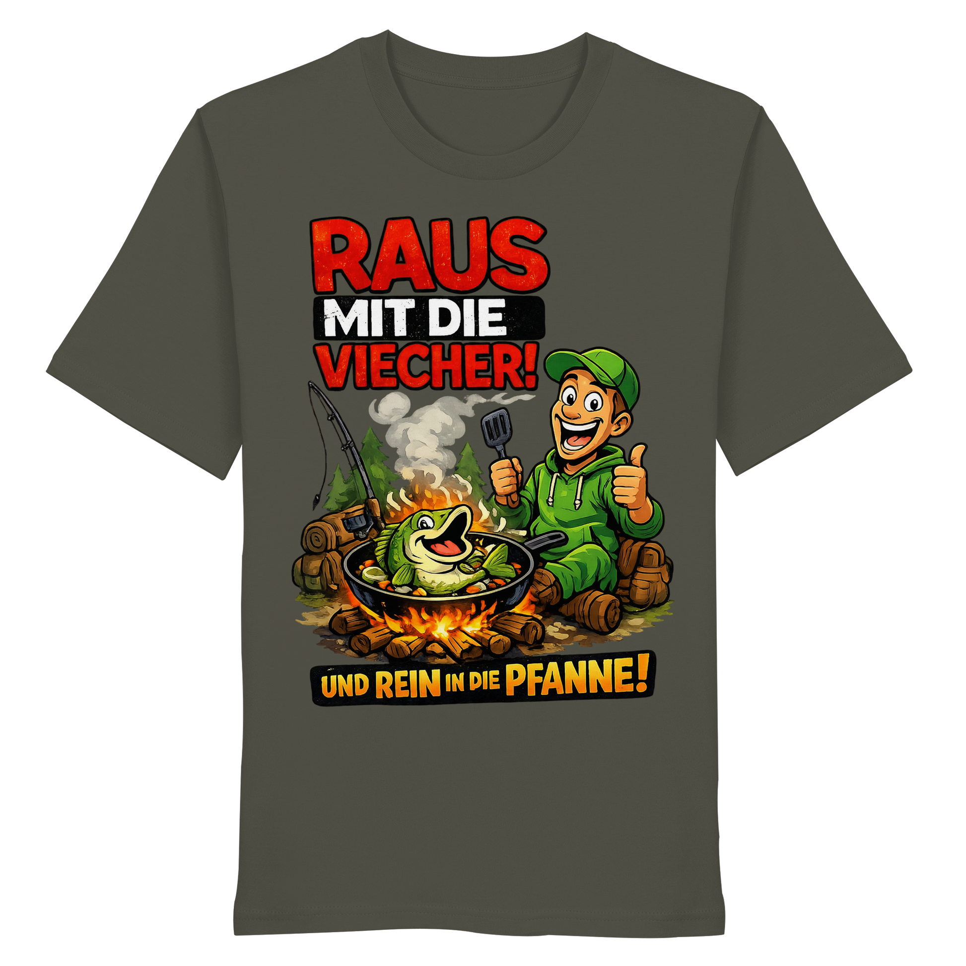 Raus Mit- Rein Pfanne - Premium Shirt