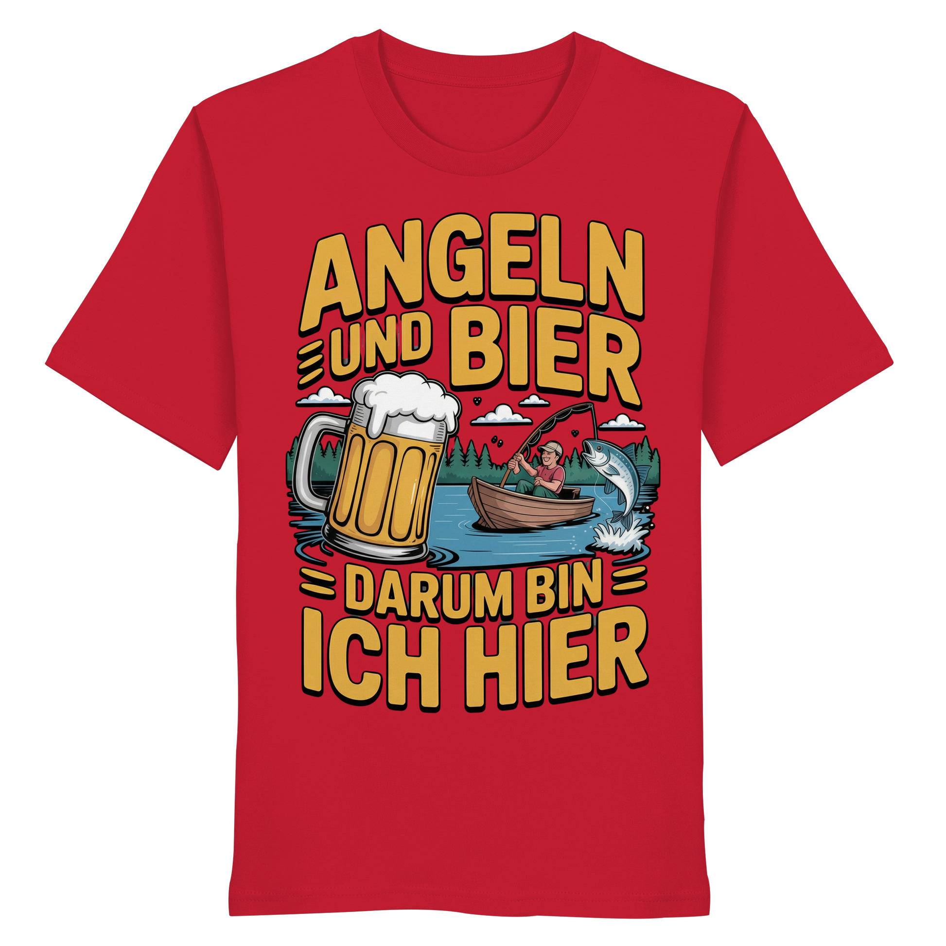 Angeln und Bier  - Premium Shirt