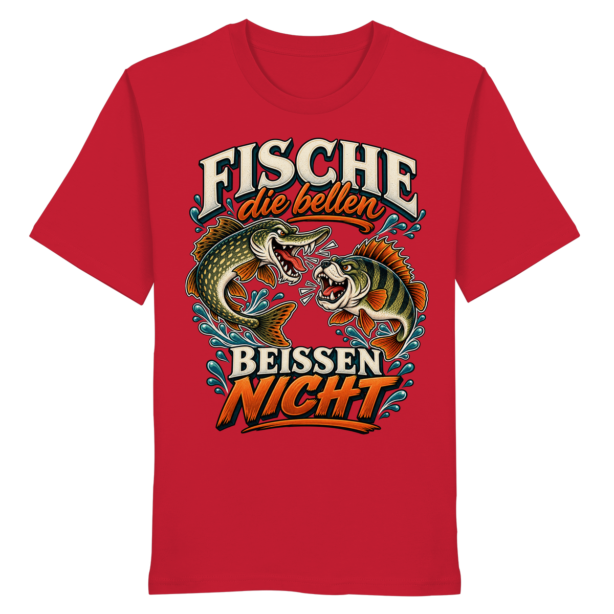 Fische die Bellen - Premium-Shirt