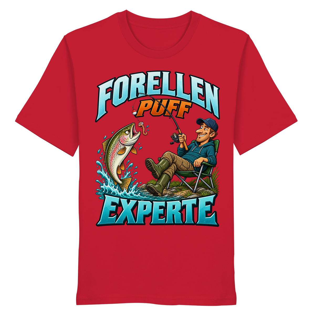 Forellen Puff Experte - Premium-Shirt