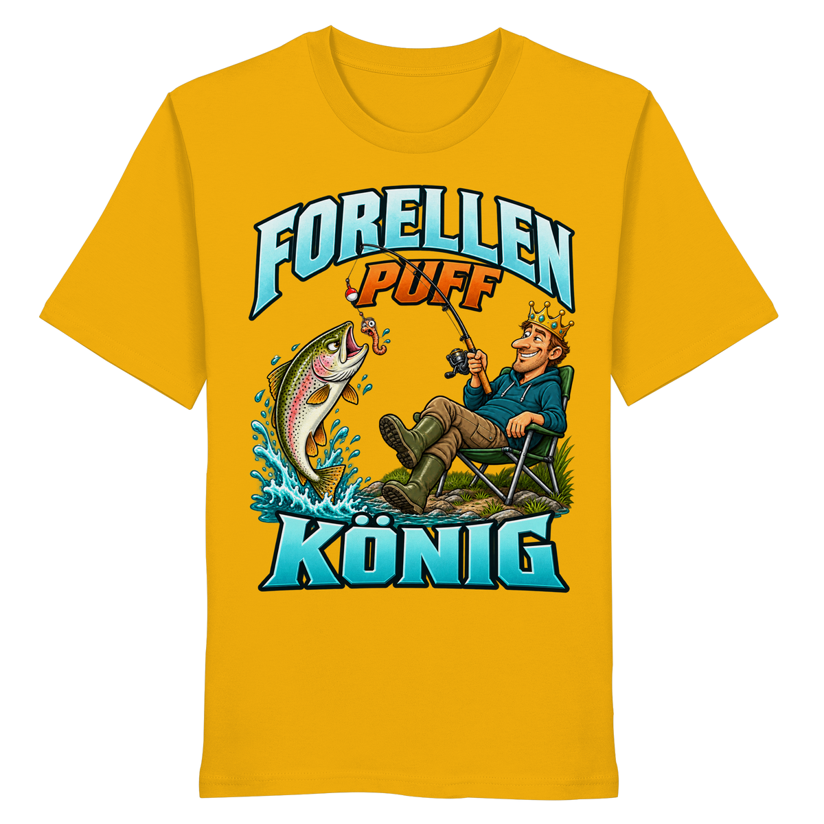 Forellen Puff König - Premium-Shirt