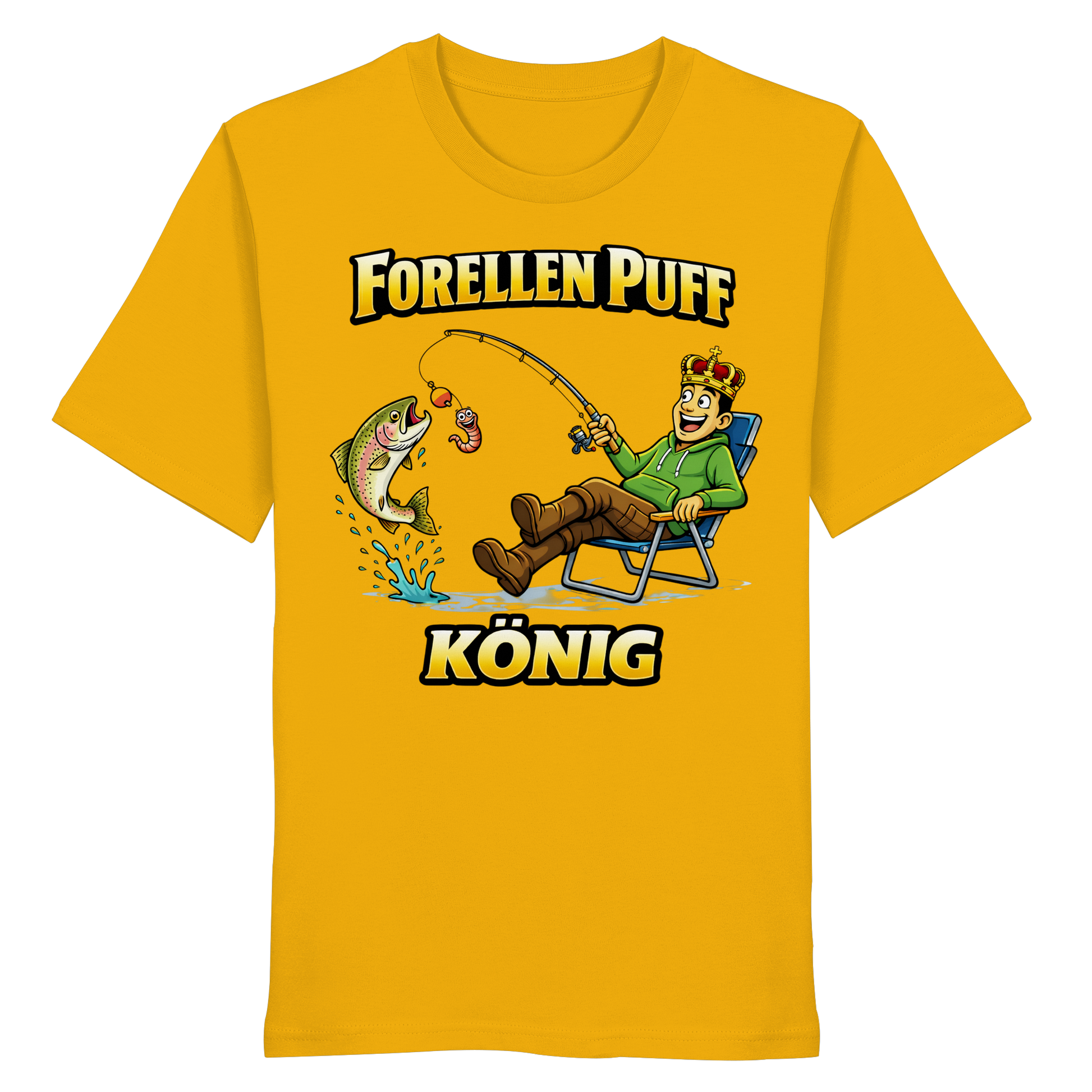 Forellen Puff König - Premium Shirt
