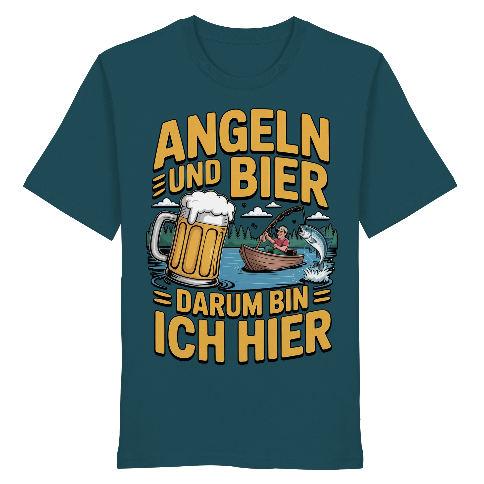 Angeln und Bier  - Premium Shirt