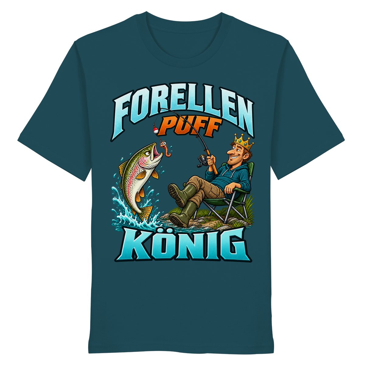 Forellen Puff König - Premium-Shirt