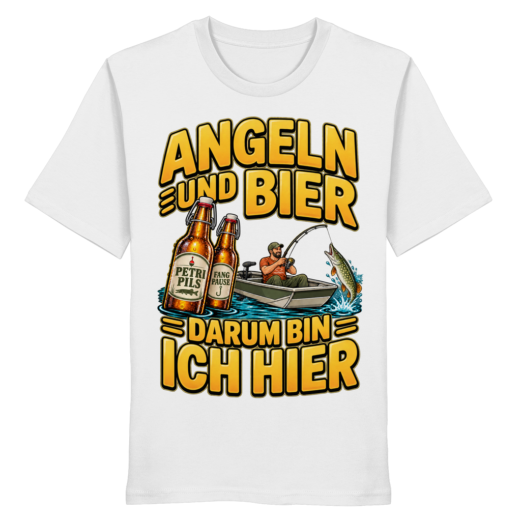 Angeln und Bier - Premium-Shirt