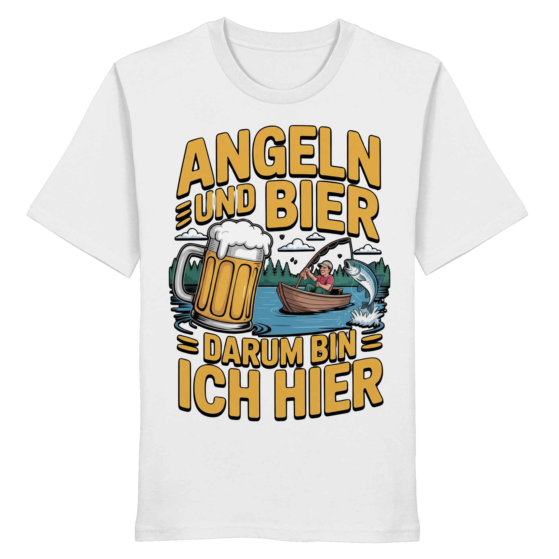 Angeln und Bier  - Premium Shirt