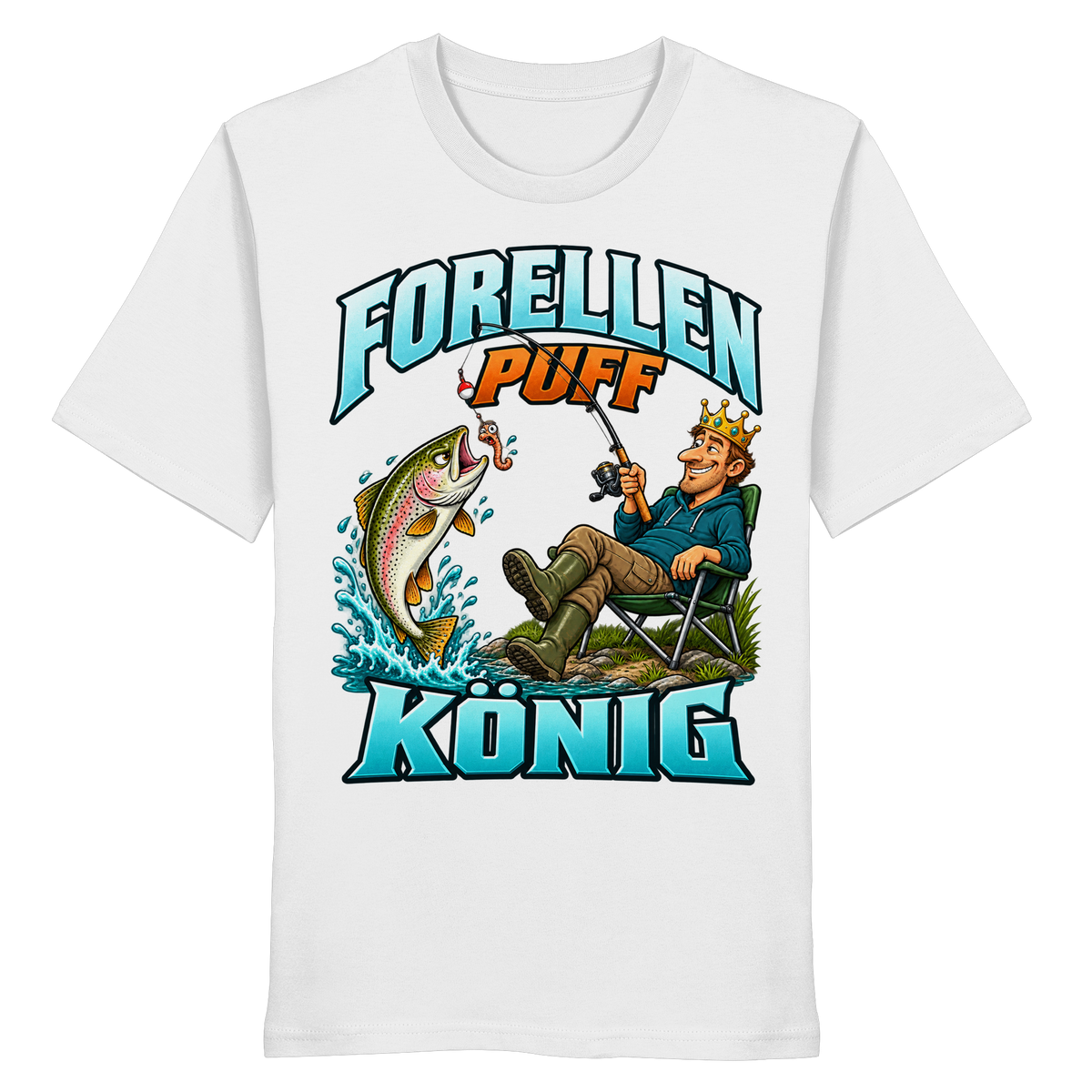 Forellen Puff König - Premium-Shirt