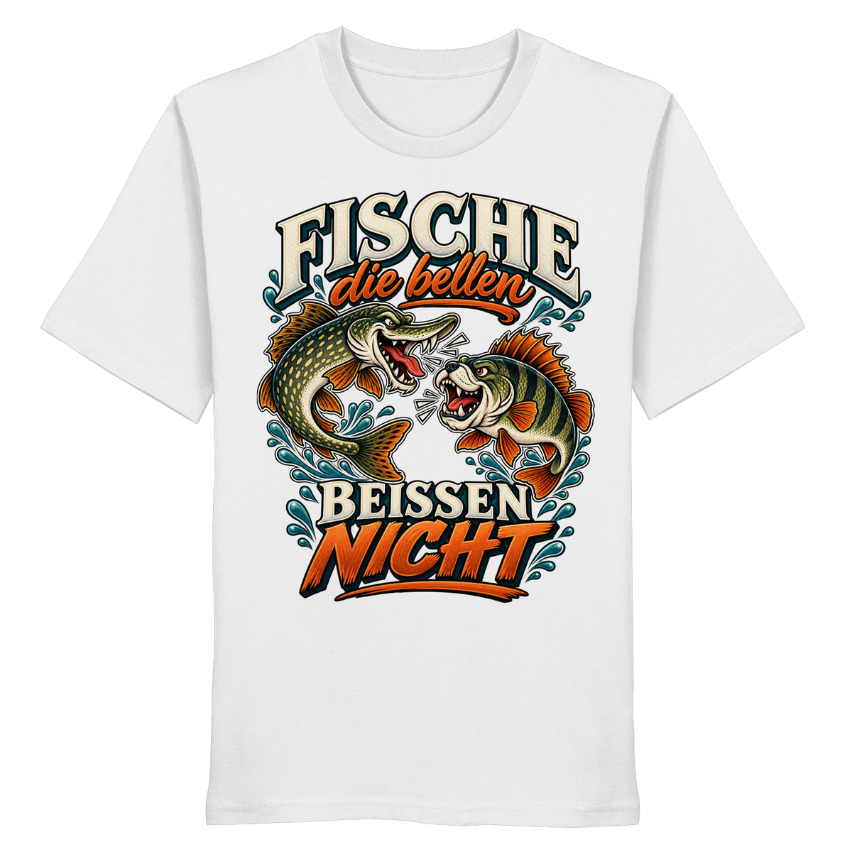 Fische die Bellen - Premium-Shirt