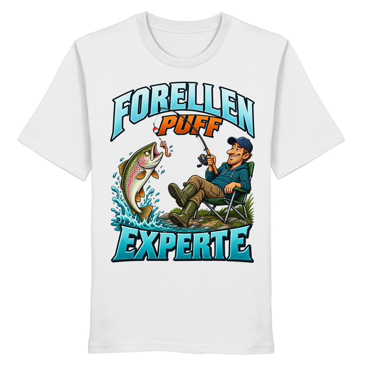 Forellen Puff Experte - Premium-Shirt