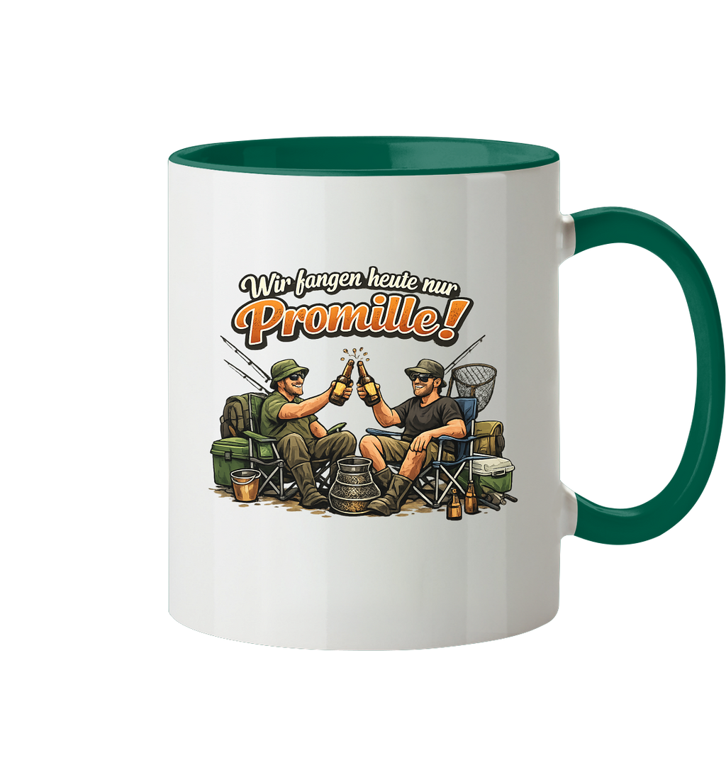 Wir fangen heute nur - Tasse zweifarbig
