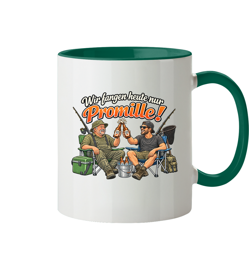 Wir fangen heute nur - Tasse zweifarbig