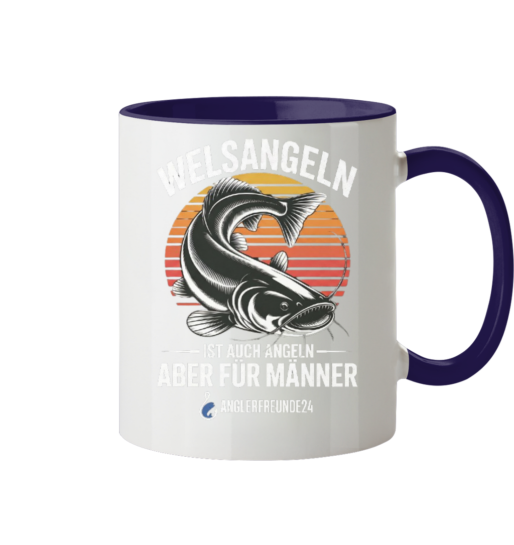 Welsangeln - Tasse zweifarbig