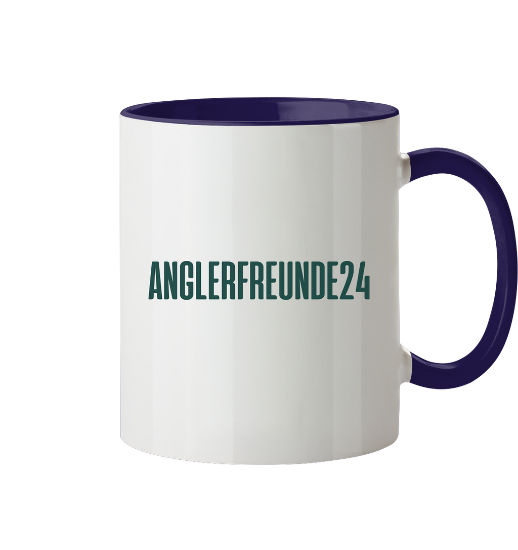 Anglerfreunde24 Logo Grün - Tasse zweifarbig