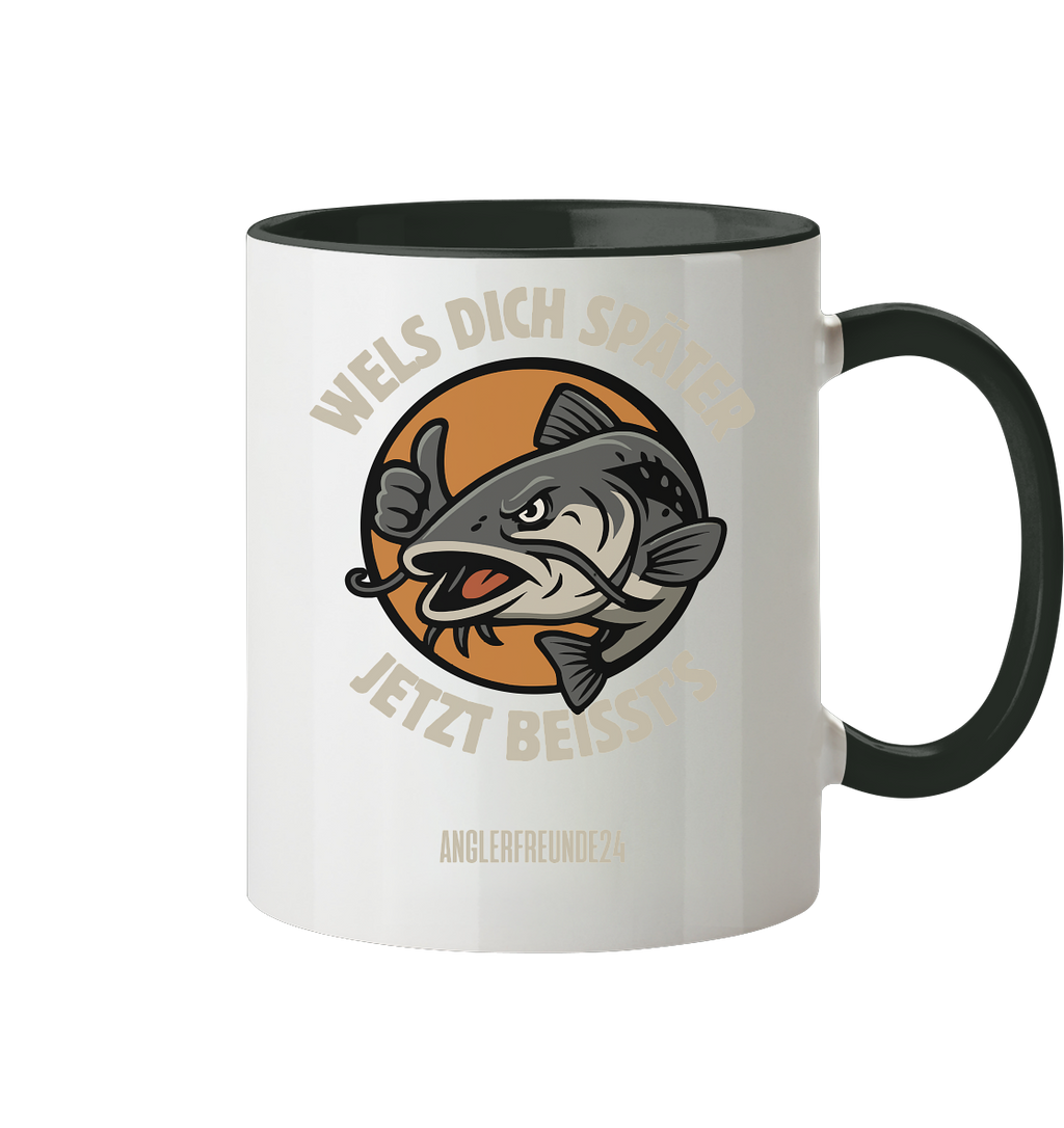 Wels Dich Später - Tasse zweifarbig