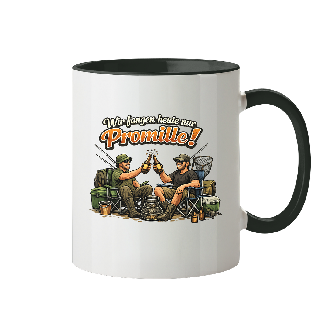 Wir fangen heute nur - Tasse zweifarbig