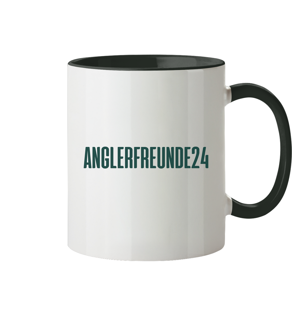 Anglerfreunde24 Logo Grün - Tasse zweifarbig