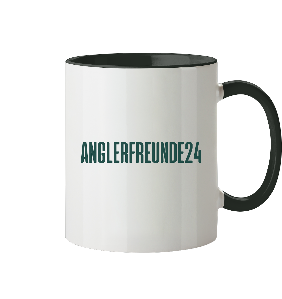 Anglerfreunde24 Logo Grün - Tasse zweifarbig