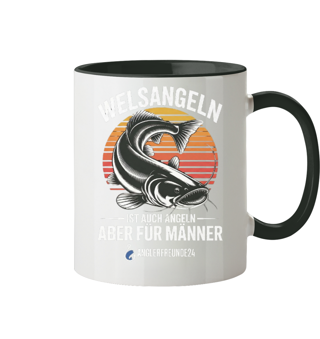Welsangeln - Tasse zweifarbig