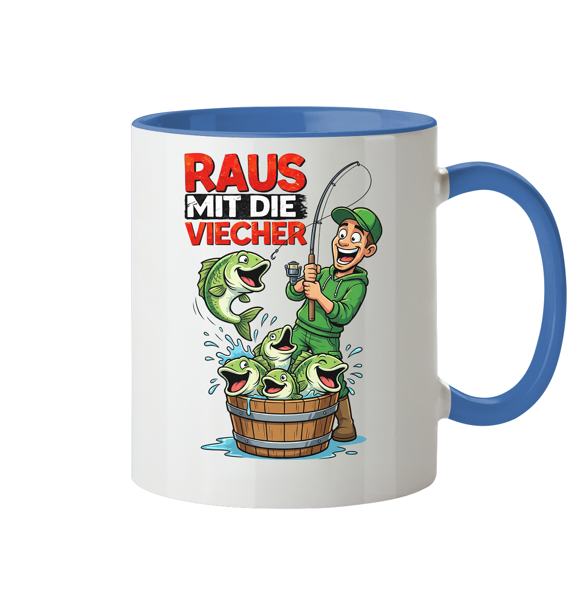 Raus Mit Die Viecher - Tasse zweifarbig
