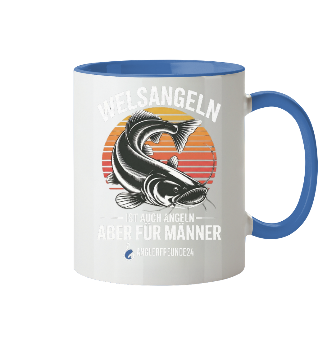 Welsangeln - Tasse zweifarbig