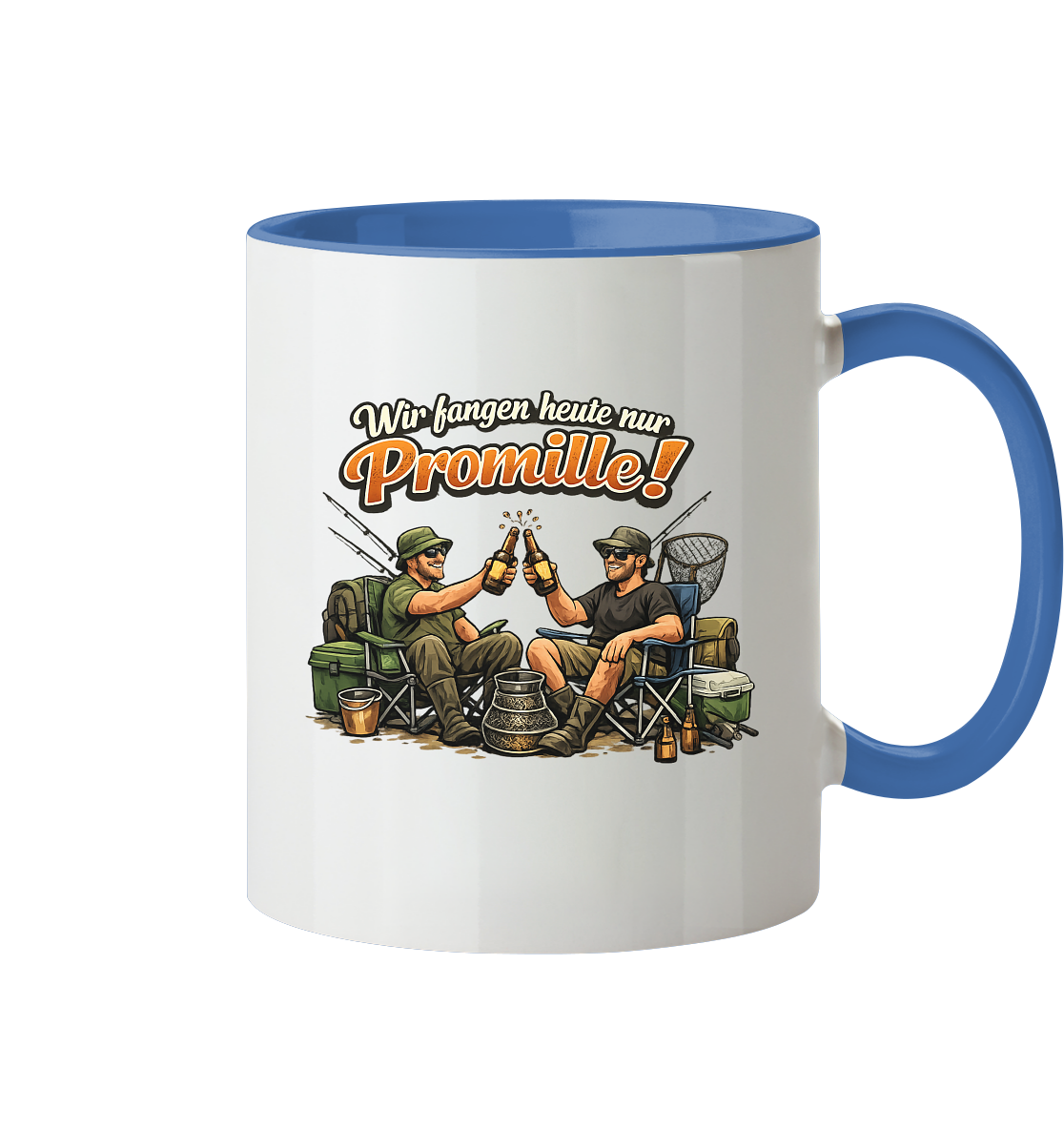 Wir fangen heute nur - Tasse zweifarbig