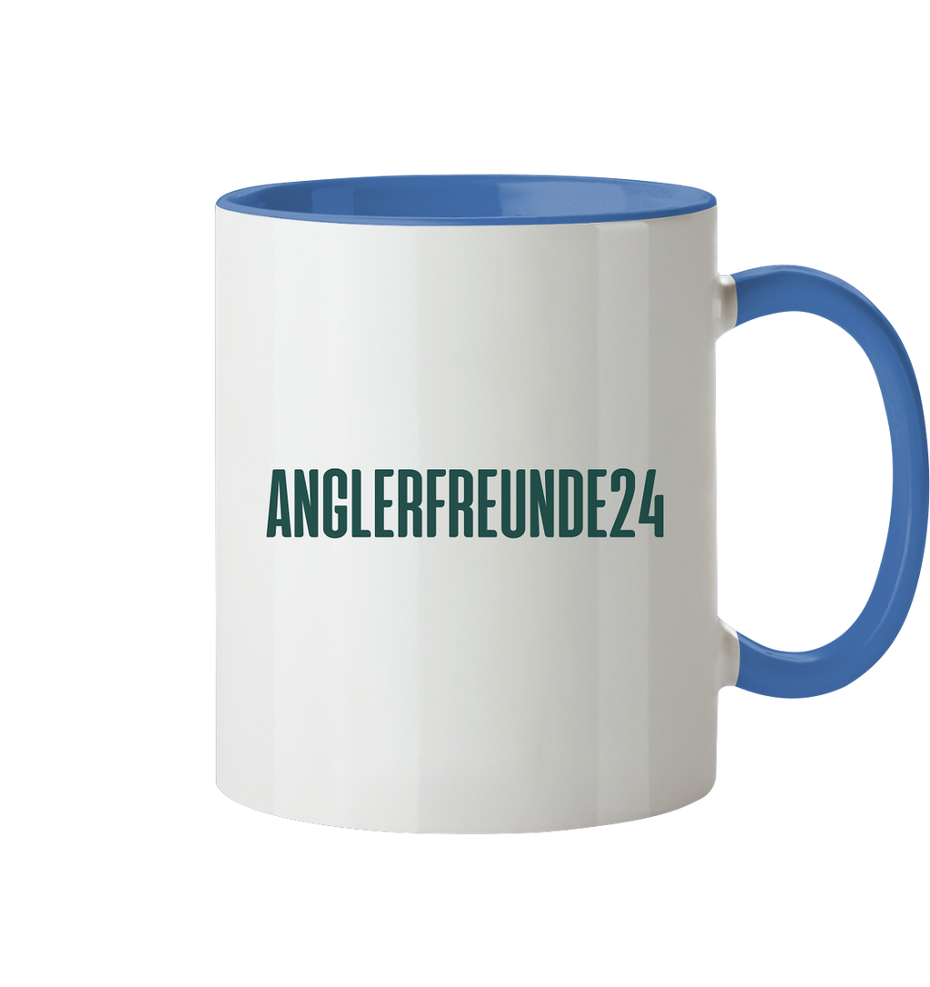 Anglerfreunde24 Logo Grün - Tasse zweifarbig
