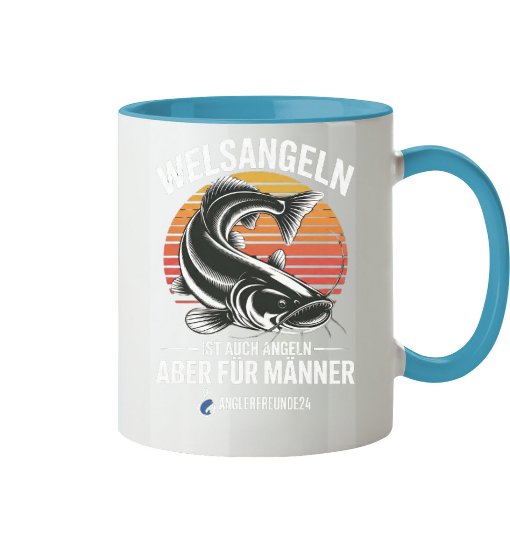 Welsangeln - Tasse zweifarbig