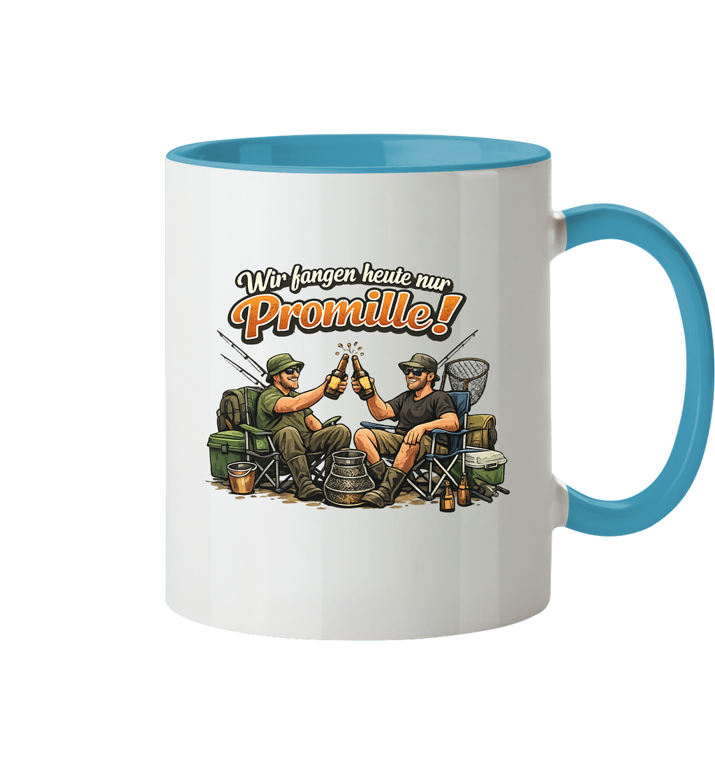 Wir fangen heute nur - Tasse zweifarbig