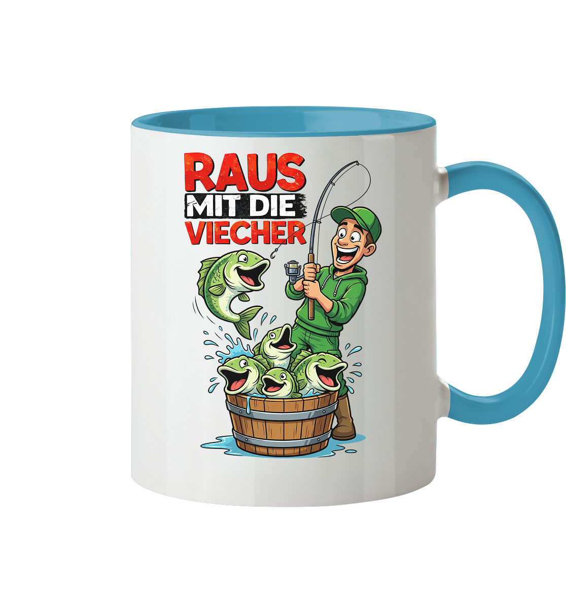 Raus Mit Die Viecher - Tasse zweifarbig