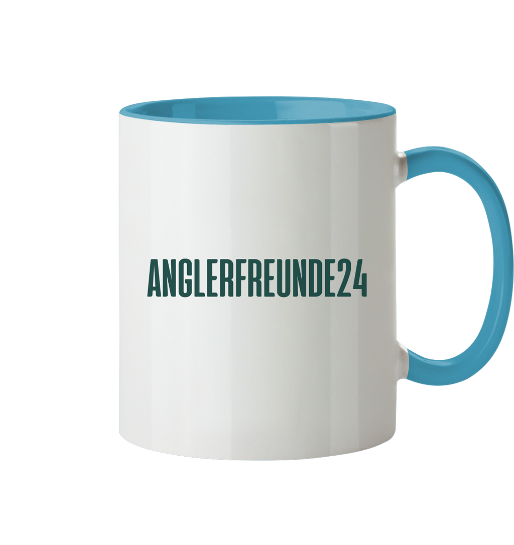 Anglerfreunde24 Logo Grün - Tasse zweifarbig