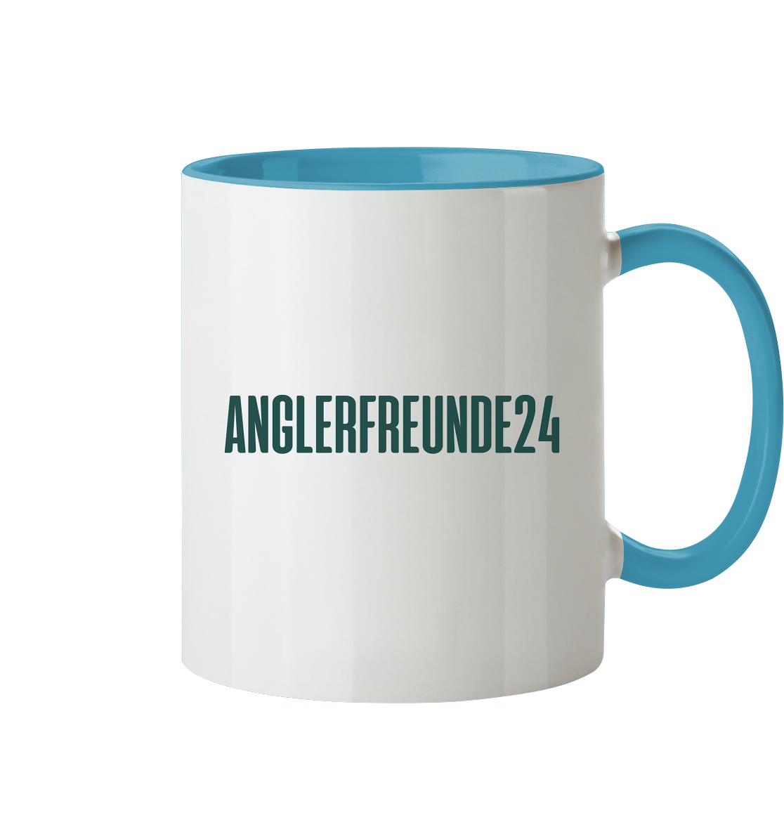 Anglerfreunde24 Logo Grün - Tasse zweifarbig