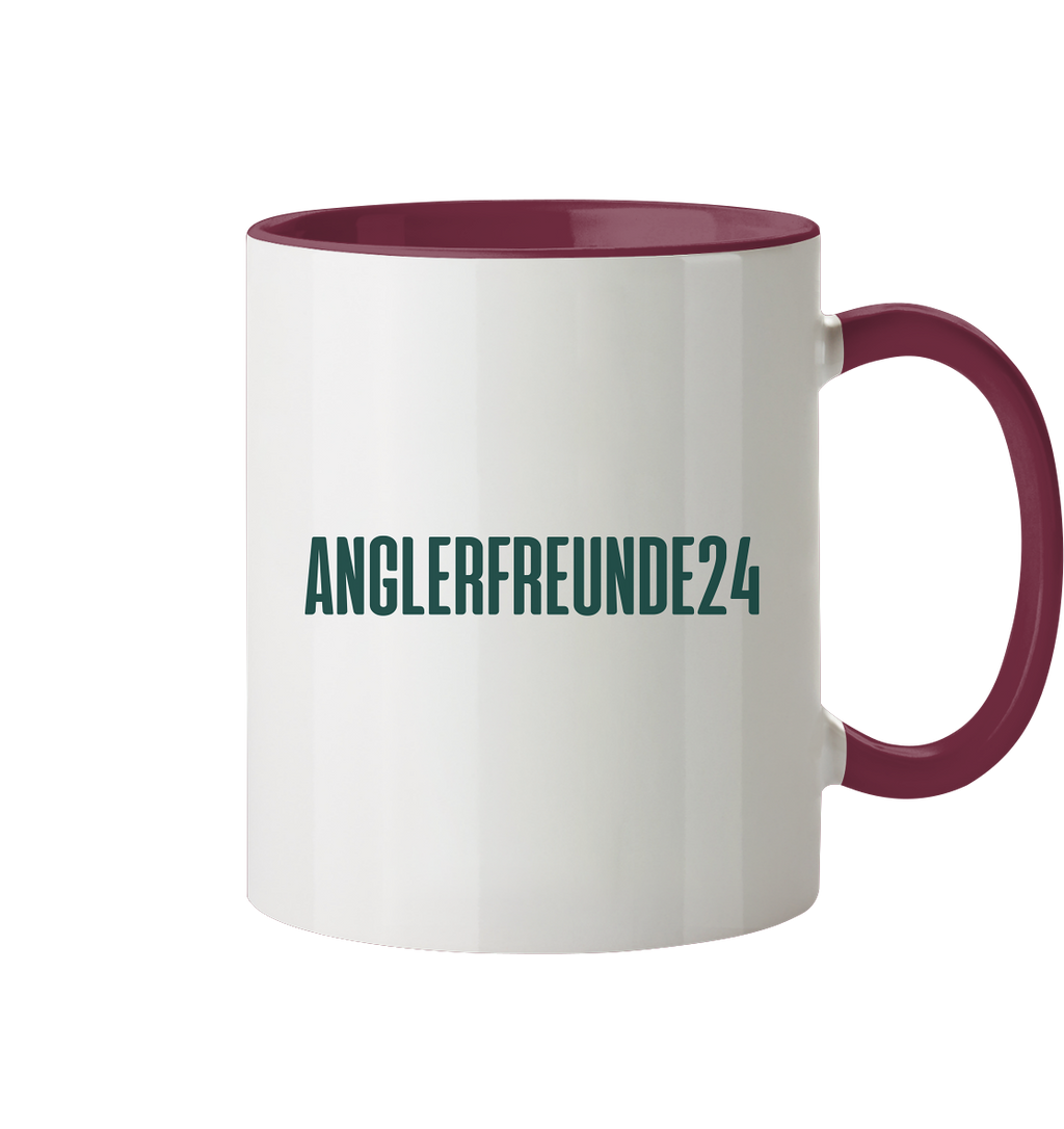 Anglerfreunde24 Logo Grün - Tasse zweifarbig