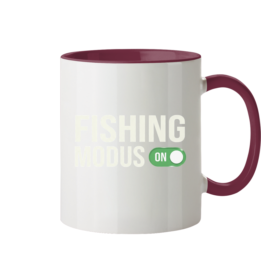 Fishing Modus On - Tasse zweifarbig