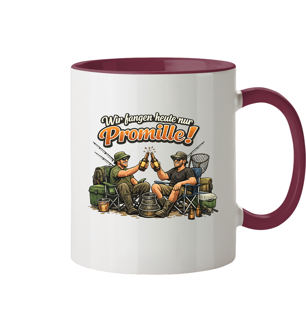 Wir fangen heute nur - Tasse zweifarbig
