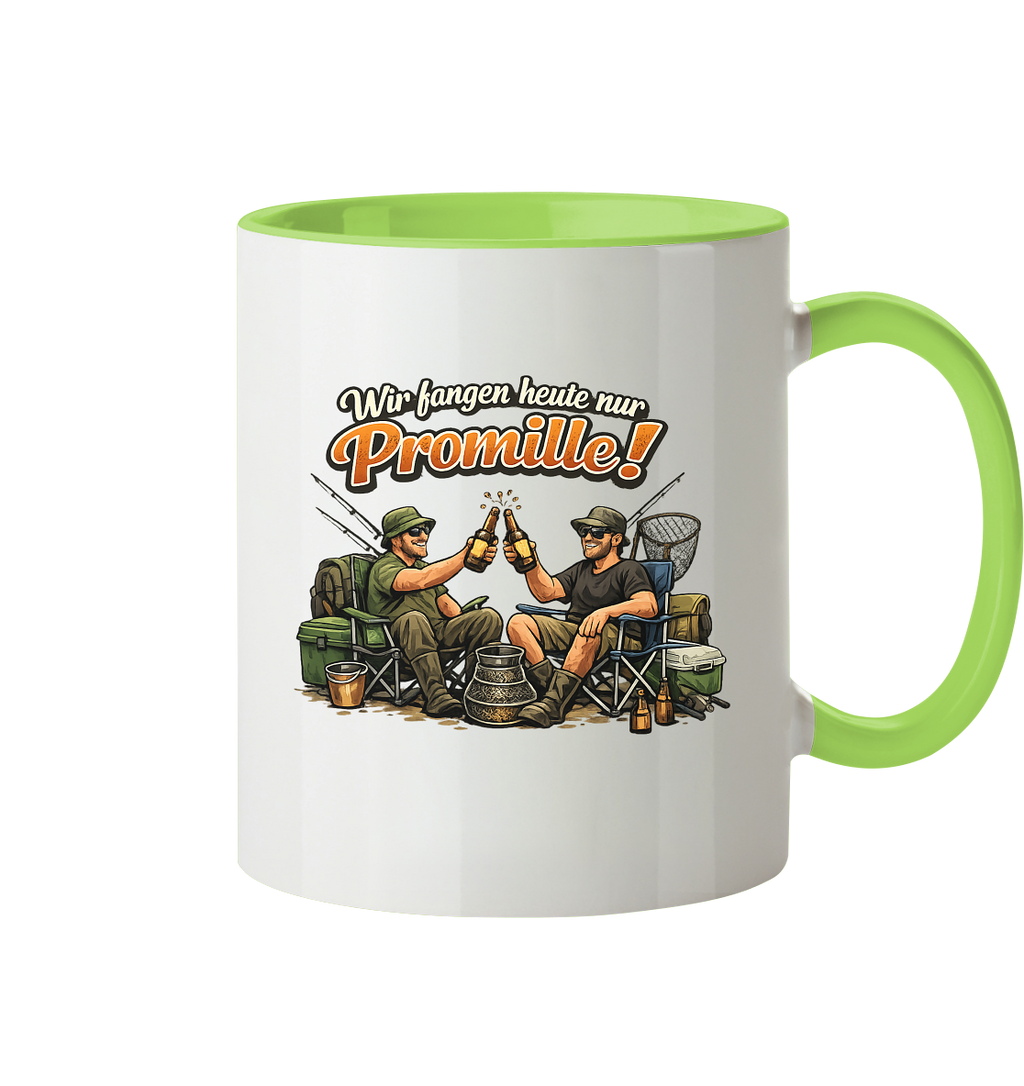 Wir fangen heute nur - Tasse zweifarbig