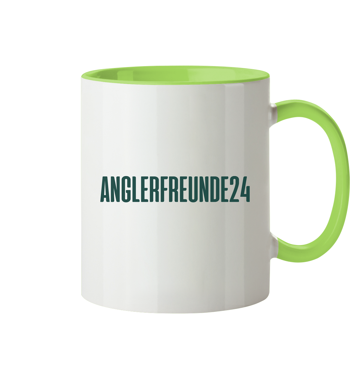 Anglerfreunde24 Logo Grün - Tasse zweifarbig