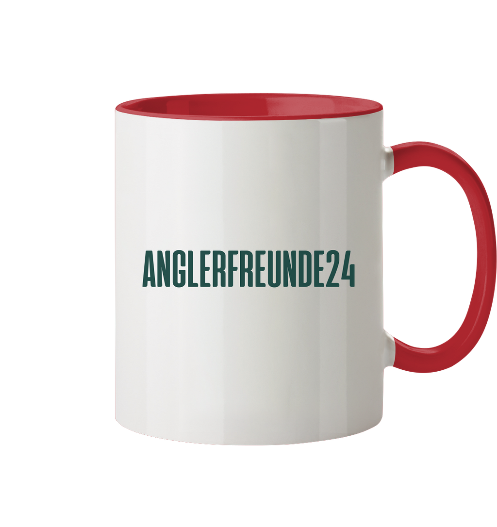 Anglerfreunde24 Logo Grün - Tasse zweifarbig