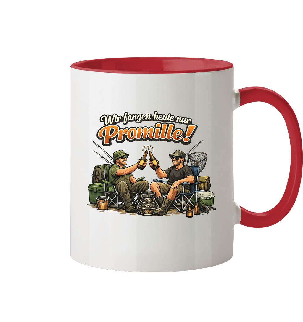 Wir fangen heute nur - Tasse zweifarbig