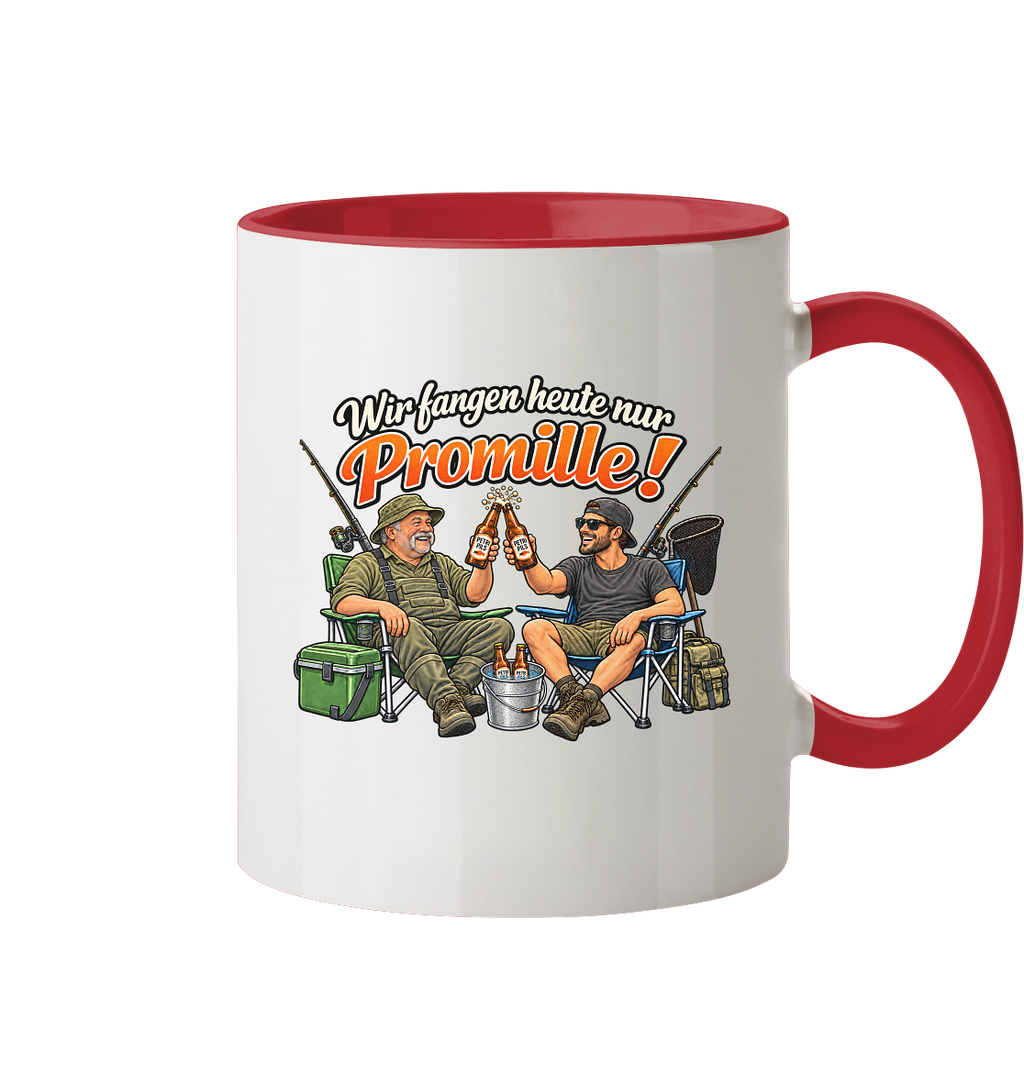Wir fangen heute nur - Tasse zweifarbig