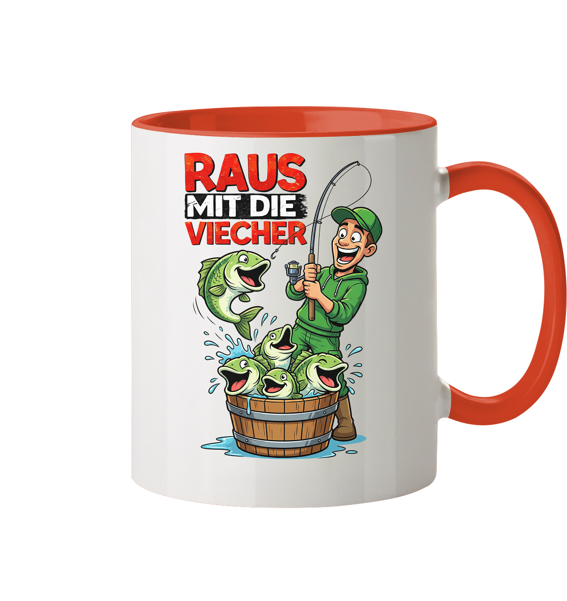Raus Mit Die Viecher - Tasse zweifarbig