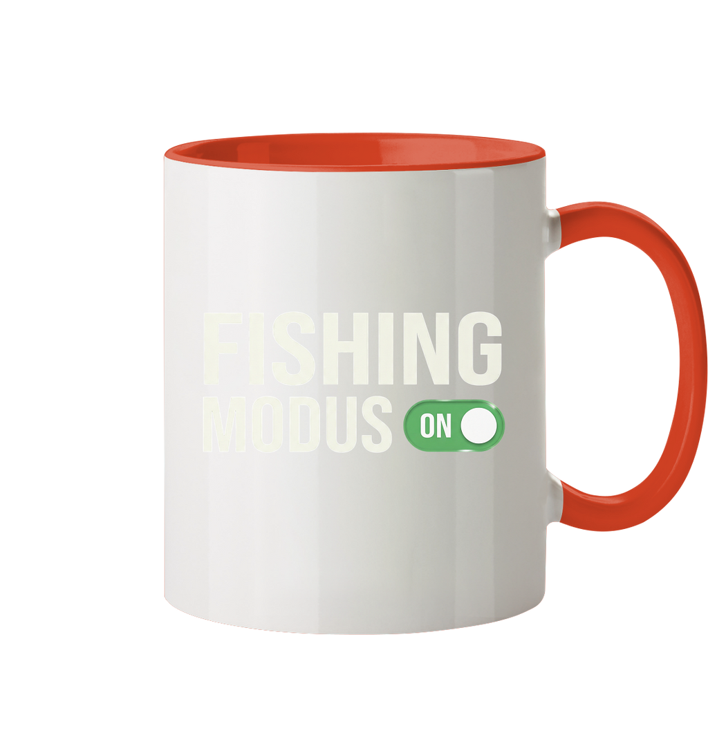 Fishing Modus On - Tasse zweifarbig