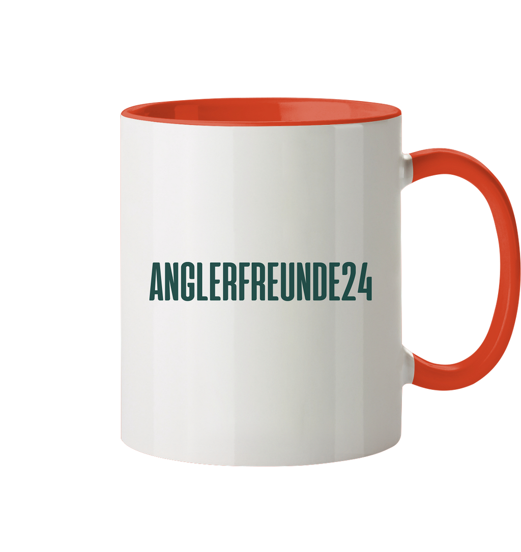 Anglerfreunde24 Logo Grün - Tasse zweifarbig