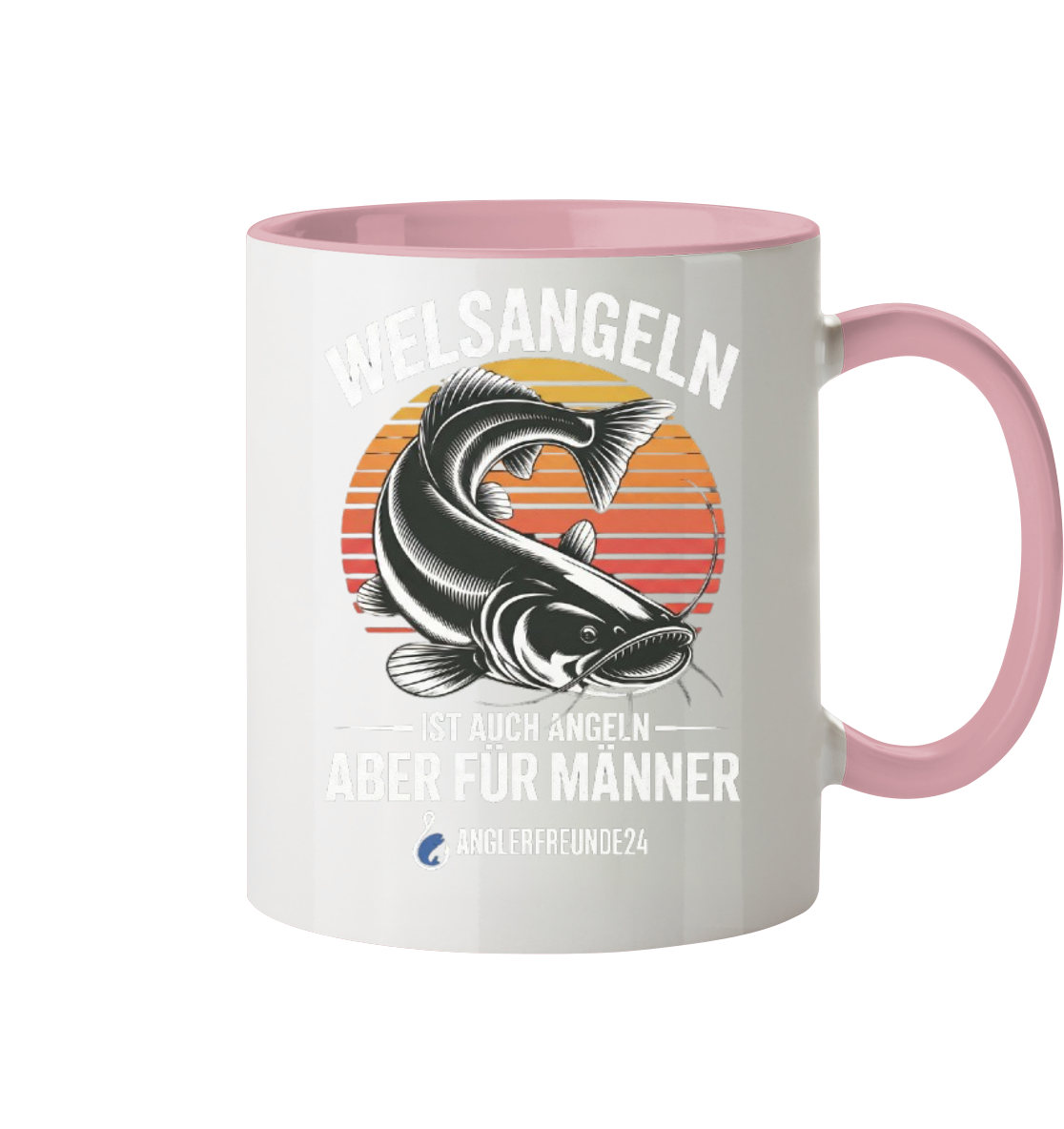 Welsangeln - Tasse zweifarbig