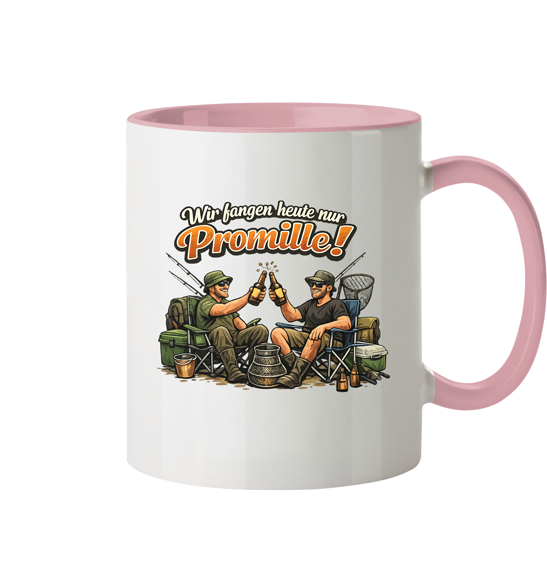 Wir fangen heute nur - Tasse zweifarbig