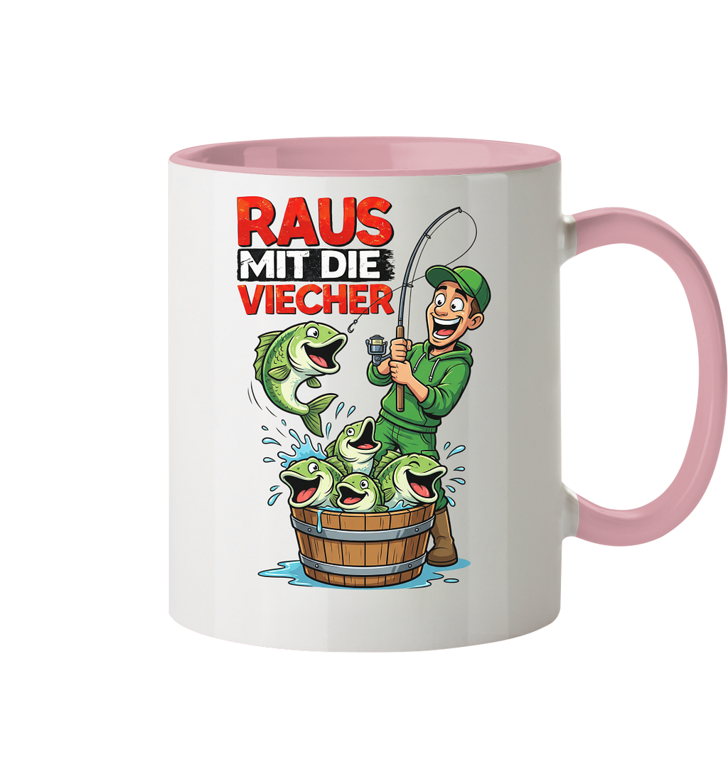 Raus Mit Die Viecher - Tasse zweifarbig